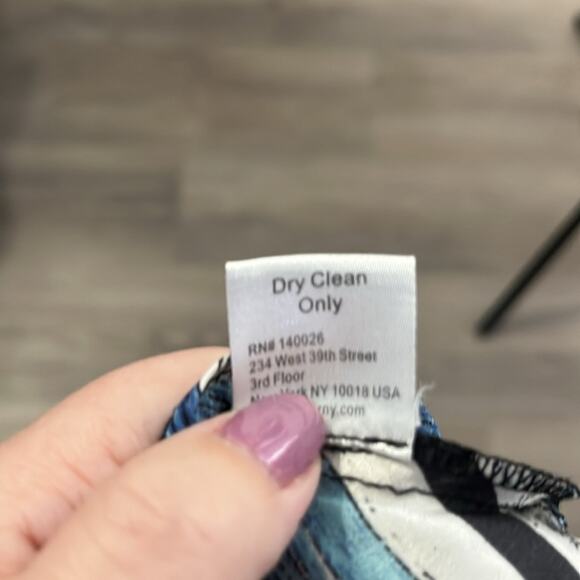 Parker Black and Blue Silk Sleeveless Flowy Layered Dress Size Small - Picture 8 of 9